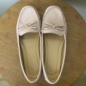 Michael Kors Juliette Moccasins Light Pink Leather Loafers